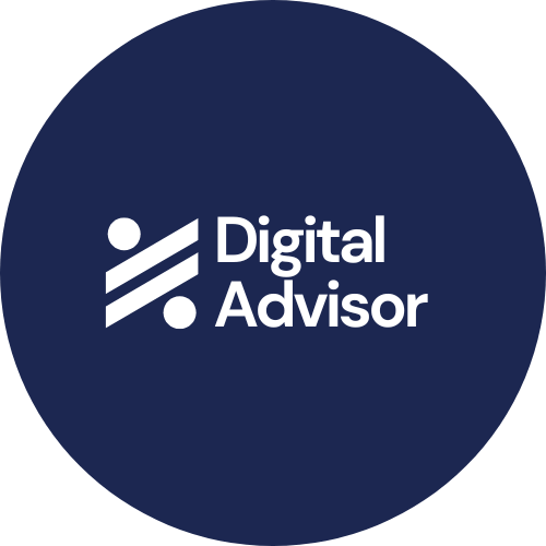 digital advisor white w_ blue circle